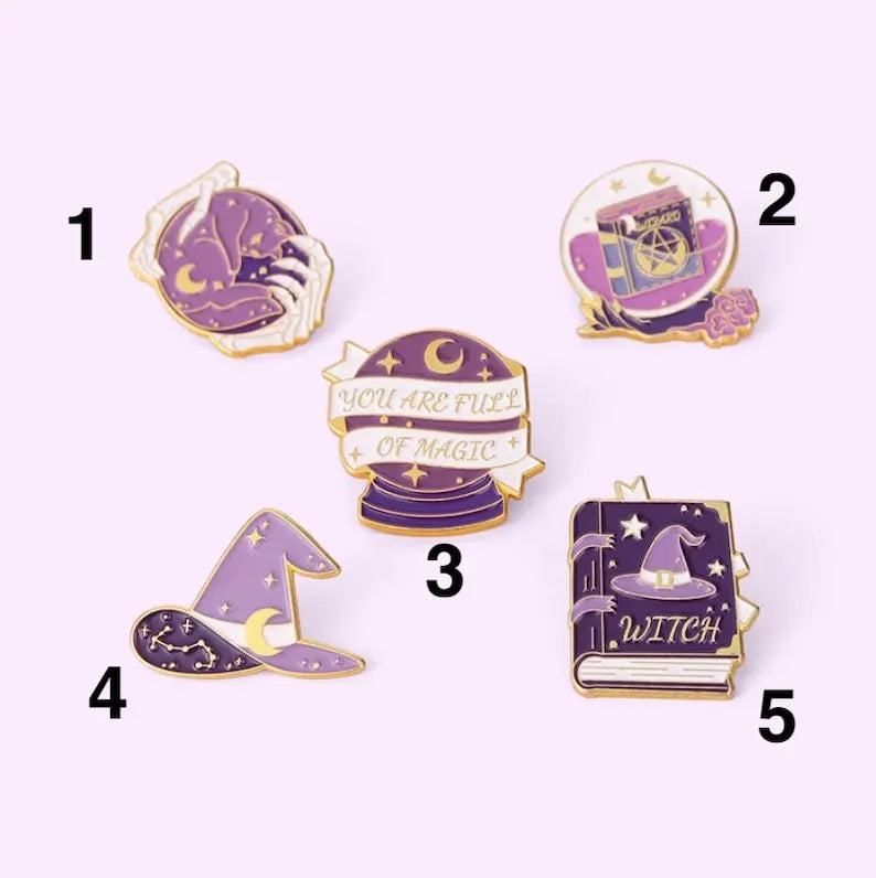 Witchy Stuff Enamel Pins