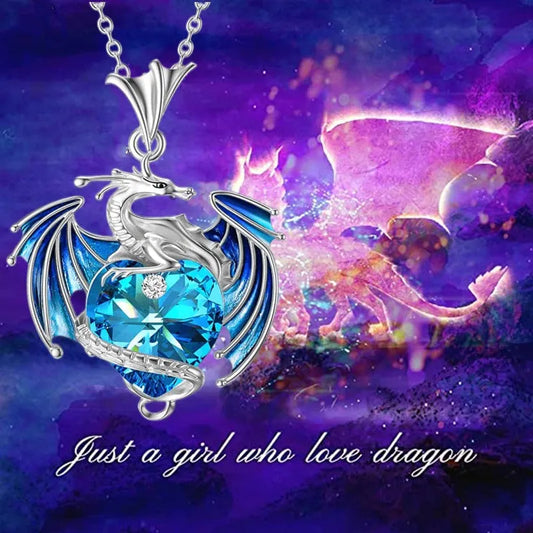 Fantasy Tabletop RPG Guardian Of the Heart Dragon Necklace