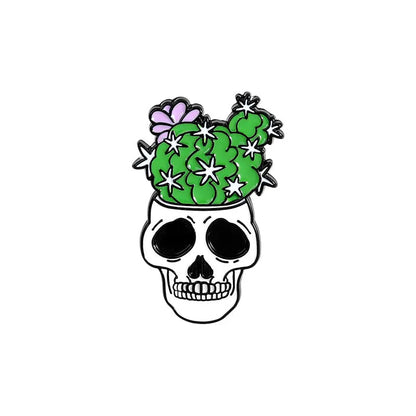 Halloween skull pin