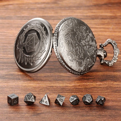 Ouroboros Dragon Pocket Watch Dice Set