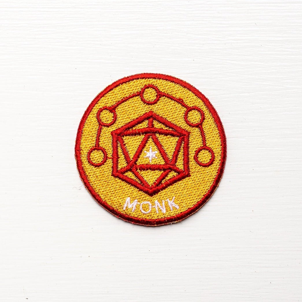 MONK - Fantasy Tabletop RPG Inspired Scout/Achievement Iron On Patch