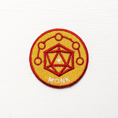 MONK - Fantasy Tabletop RPG Inspired Scout/Achievement Iron On Patch