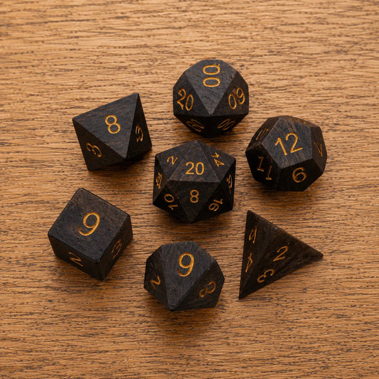 African Blackwood - Wood Dice Set
