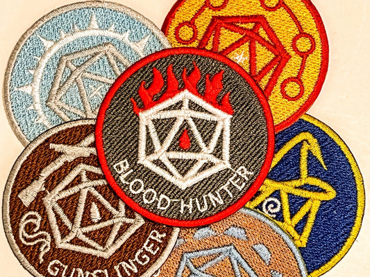 BLOODHUNTER - Fantasy Tabletop RPG Inspired Scout/Achievement Iron On Patch