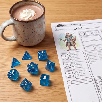 Blue Dice Set
