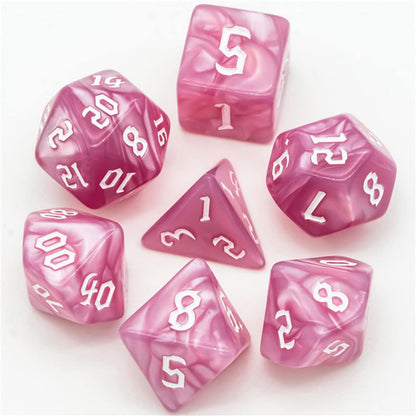 Rose Pink  Macaron Dice Set