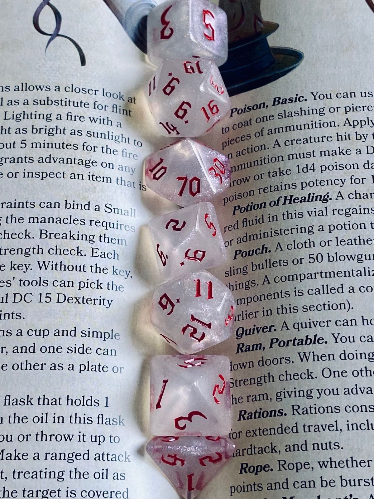 Vampire Fantasy Tabletop RPG Dice Set