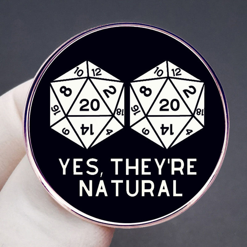 Fantasy Tabletop RPG Pins Yes They Are Chaos Neutral Dice Game Pins