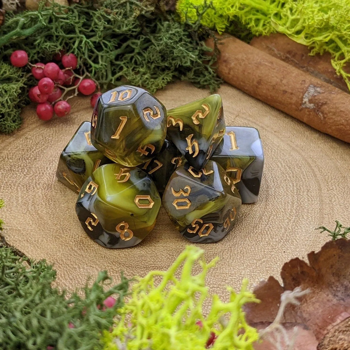 CHAOS MARBLE - YELLOW WHITE BLACK (GOLD)