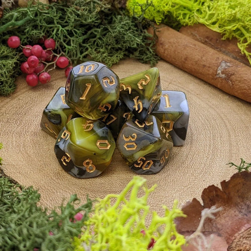 CHAOS MARBLE - YELLOW WHITE BLACK (GOLD)