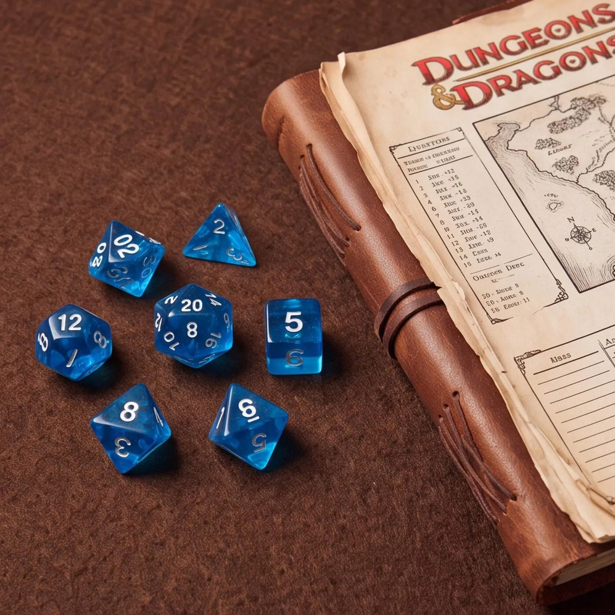 Blue Dice Set