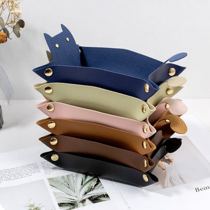 Soft Leather Dice Tray (Random Color)