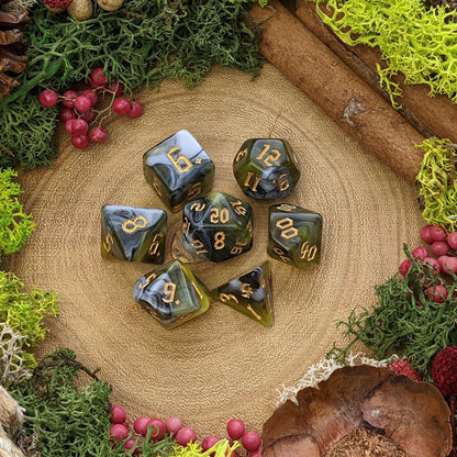 CHAOS MARBLE - YELLOW WHITE BLACK (GOLD)