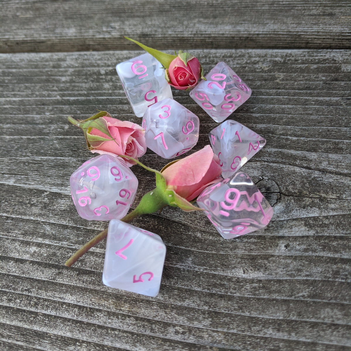 Rosemance Fantasy Tabletop RPG Dice Set