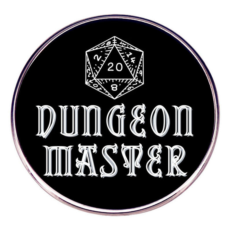 Dungeon Master Fantasy Tabletop RPG Dice Game Pin
