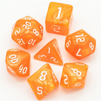 Orange Macaron Dice Set