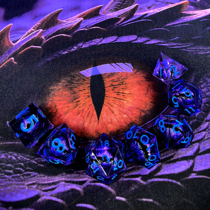 Dragon Eye Fantasy Tabletop RPG Sharp Resin Liquid Dice