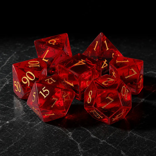 Emberblood Oath - Gemstone Dice Set