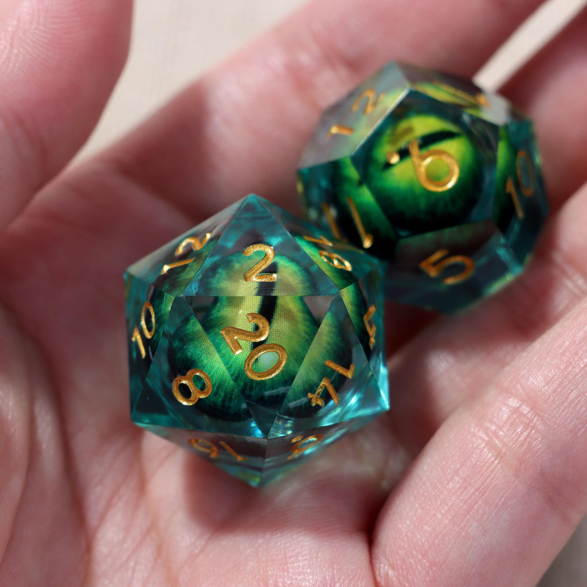 Teal Green D&D Dice Set