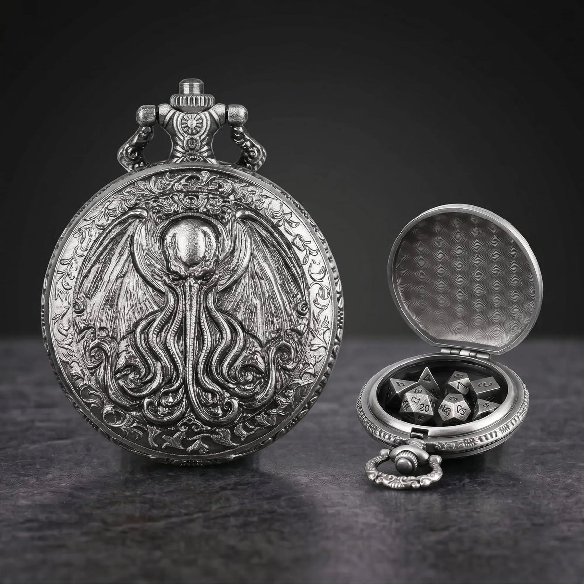 KRAKEN RELIC POCKET WATCH DICE SET