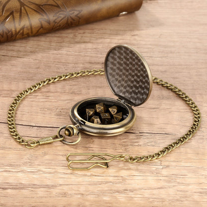 Mandala Pocket Watch Dice Set