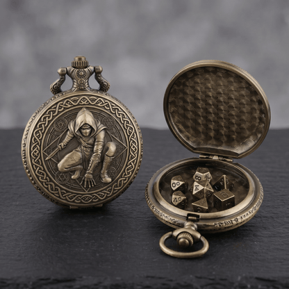 Rogue Pocket Watch Dice Set