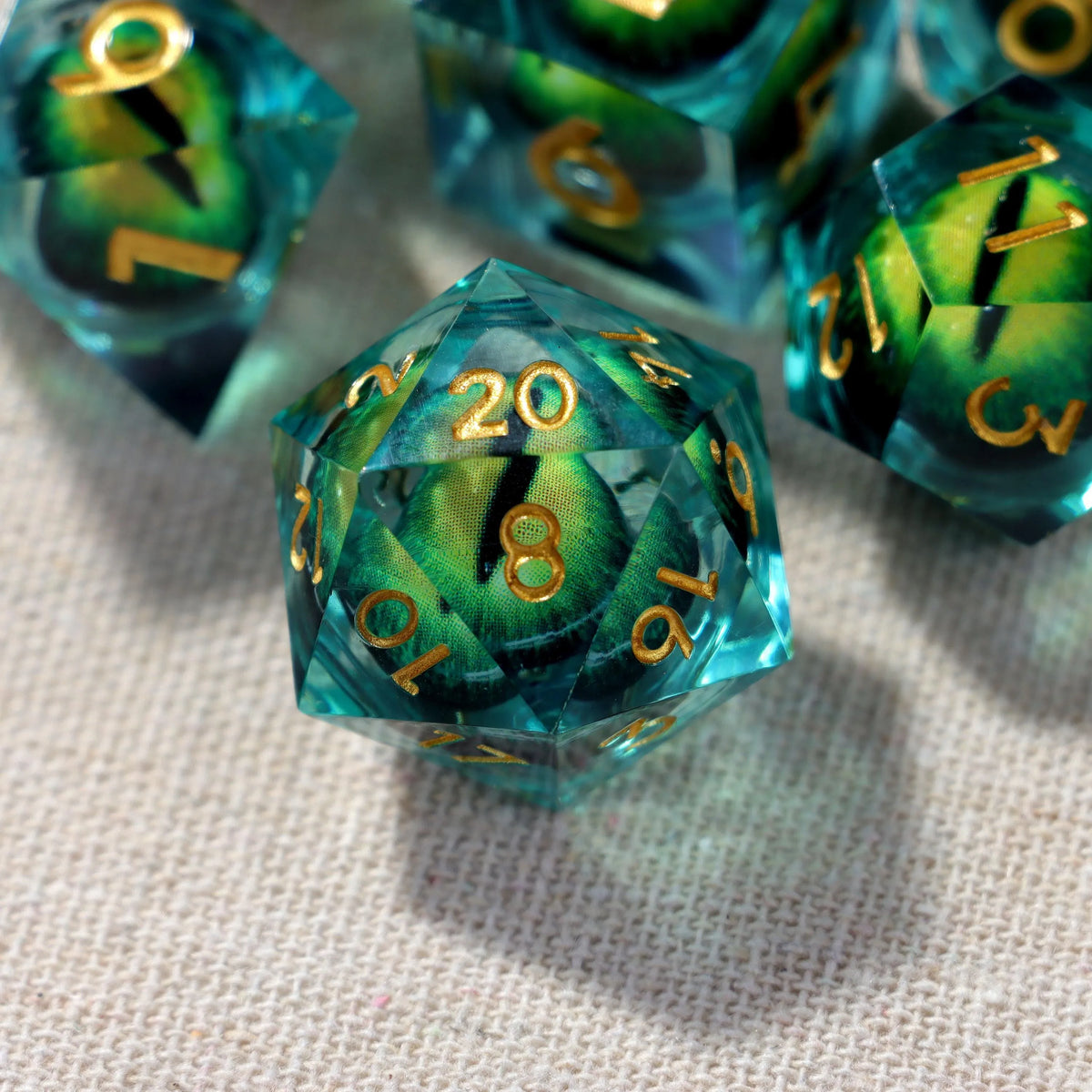 Teal Green D&D Dice Set
