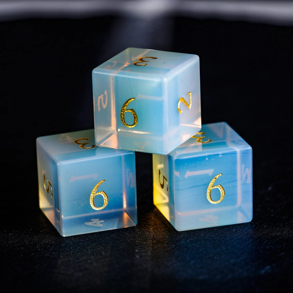 Opalite Gemstone Dice