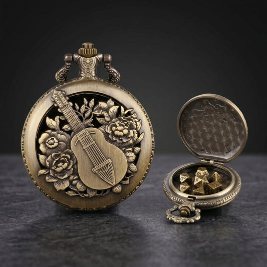 Guitar Pocket Watch Dice Set