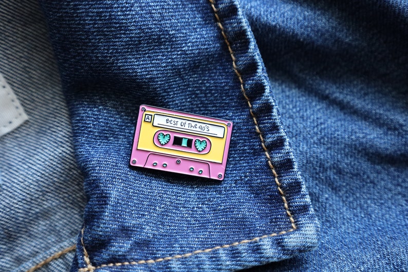 Cassette Tape Enamel Pins