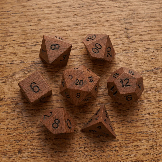 Rosewood - Wood Dice Set