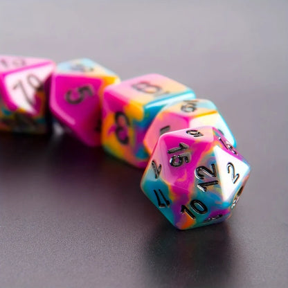 Rainbow Dice Set