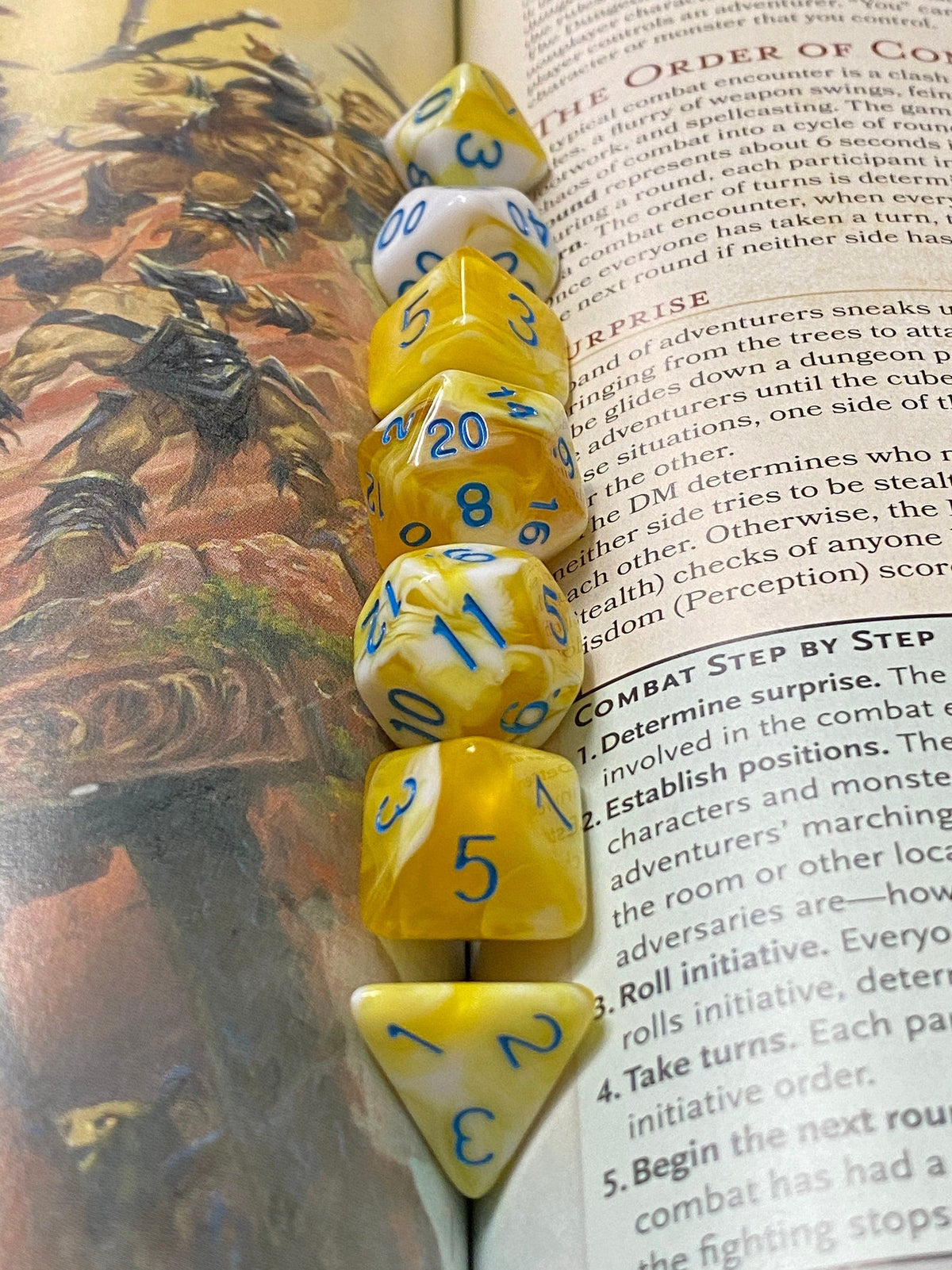 MELTED BUTTER Fantasy Tabletop RPG Dice Set