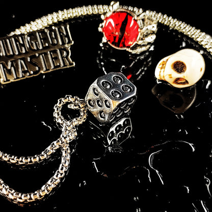 Skull dice necklace