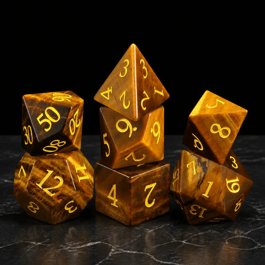 Tiger's Vigil - Gemstone Dice Set