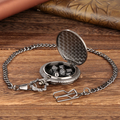 Skull Pocket Watch Dice Set