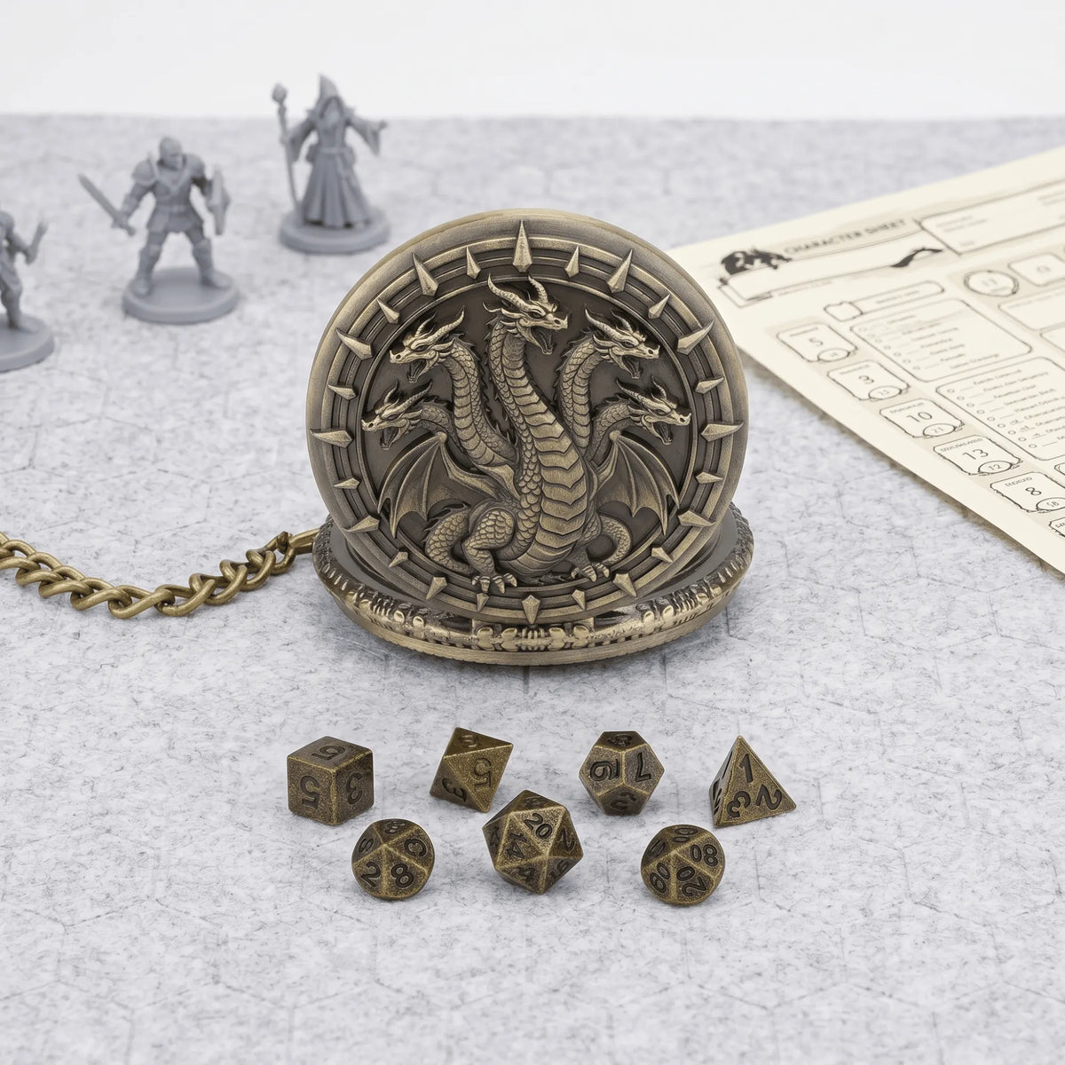 Hydra Pocket Watch Dice Set