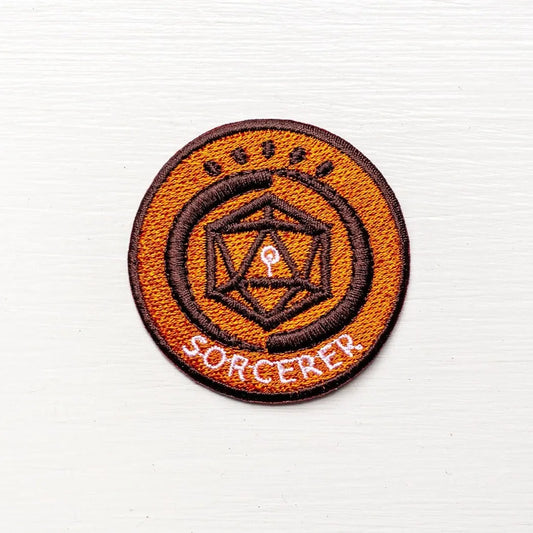 SORCERER - Fantasy Tabletop RPG Inspired Scout/Achievement Iron On Patch