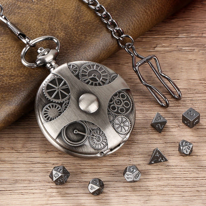 Steampunk Pocket Watch Dice Set