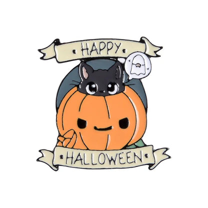 Halloween skull pin