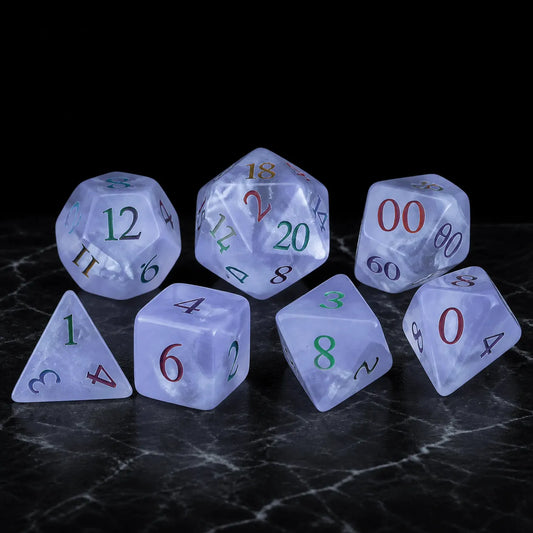 Violet Stormglass - Gemstone Dice Set