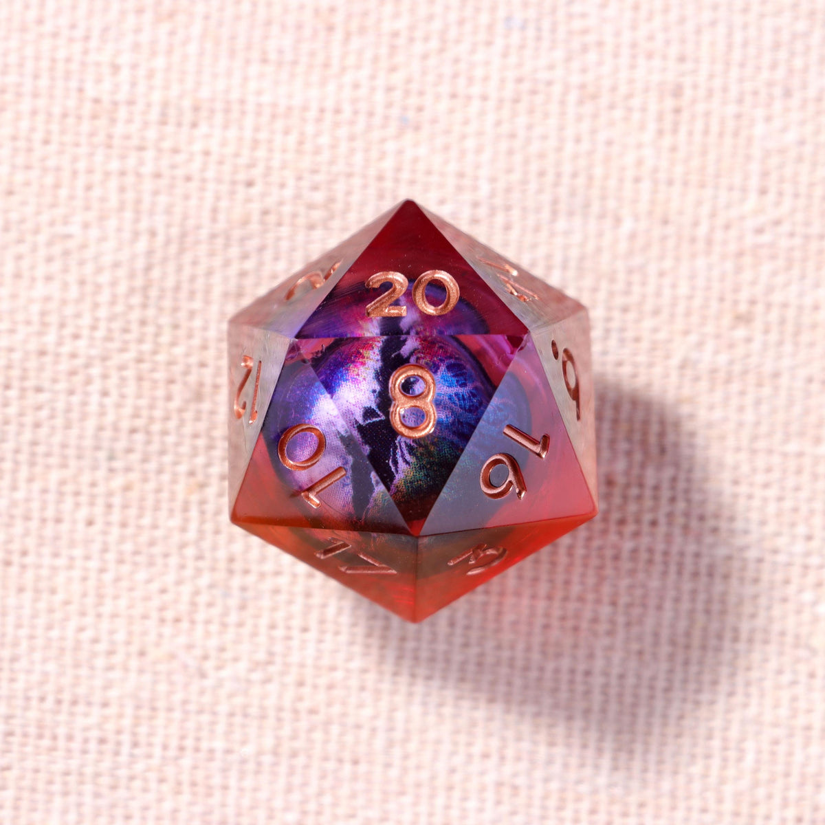 Red Dragon Eye Dice Set