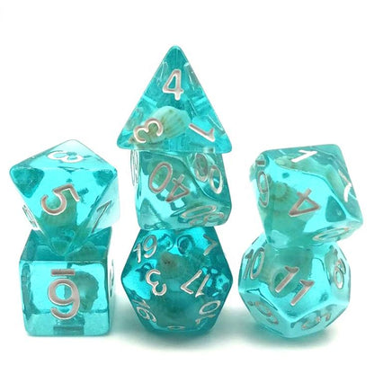 Blue Sea Snail Dice Set (Give away a random dice)