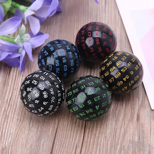 D100 Single Oversize Dice (Random Color) | Fantasy Tabletop RPG