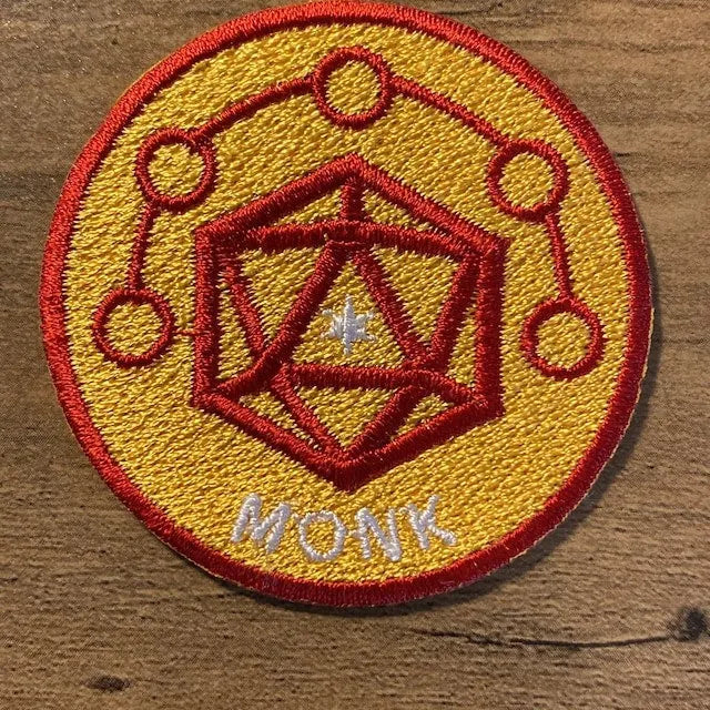 MONK - Fantasy Tabletop RPG Inspired Scout/Achievement Iron On Patch