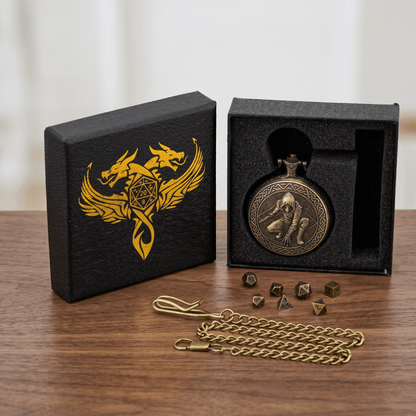 Rogue Pocket Watch Dice Set