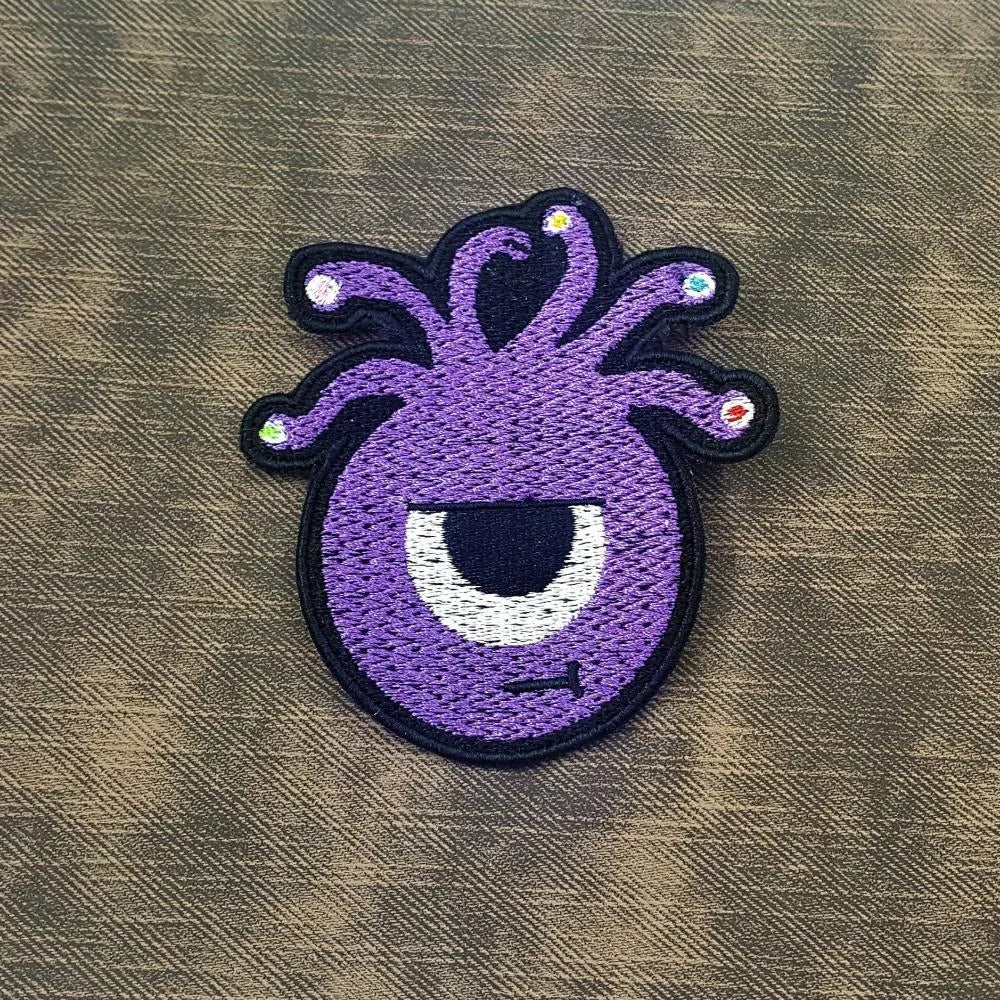 Fantasy Tabletop RPG Eye Tyrant Morale Embroidered Patch