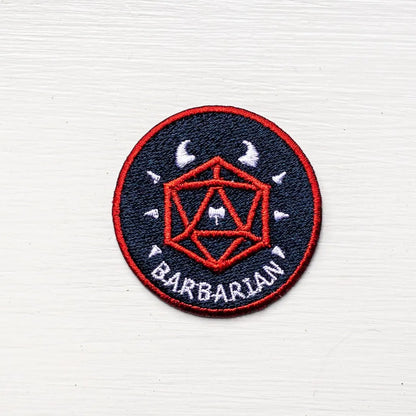 BARBARIAN - Fantasy Tabletop RPG Inspired Scout/Achievement Iron On Patch