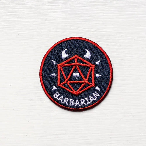 BARBARIAN - Fantasy Tabletop RPG Inspired Scout/Achievement Iron On Patch