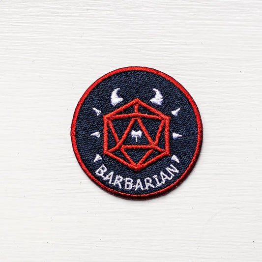BARBARIAN - Fantasy Tabletop RPG Inspired Scout/Achievement Iron On Patch